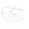 OUTFLEXX Abdeckhaube für Tische, schwarz, Ripstop-Gewebe/Polyester, Ø170 x 74 cm, wasserabweisend, UV-Schutz