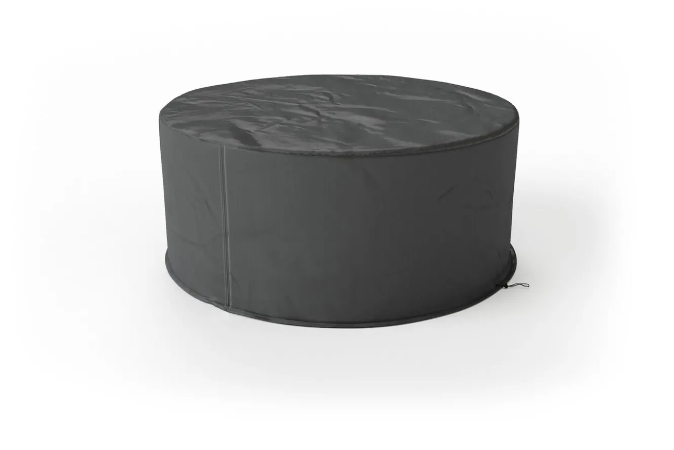 OUTFLEXX Abdeckhaube für Tische, schwarz, Ripstop-Gewebe/Polyester, Ø170 x 74 cm, wasserabweisend, UV-Schutz
