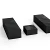 OUTFLEXX Abdeckhauben-Set für Gartenliegen, schwarz, Ripstop-Gewebe/Polyester, wasserabweisend, UV-Schutz