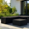 OUTFLEXX Abdeckhauben-Set für Gartenlounges, schwarz, Ripstop-Gewebe/Polyester, wasserabweisend, UV-Schutz