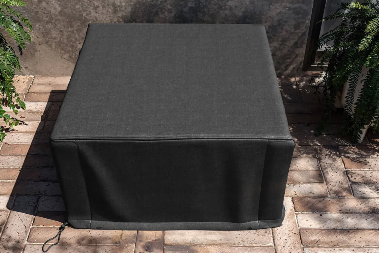 OUTFLEXX Abdeckhaube, schwarz, Polyester, TPU 420D Ripstop-Gewebe, 74 x 74 x 40 cm, mit Zugband