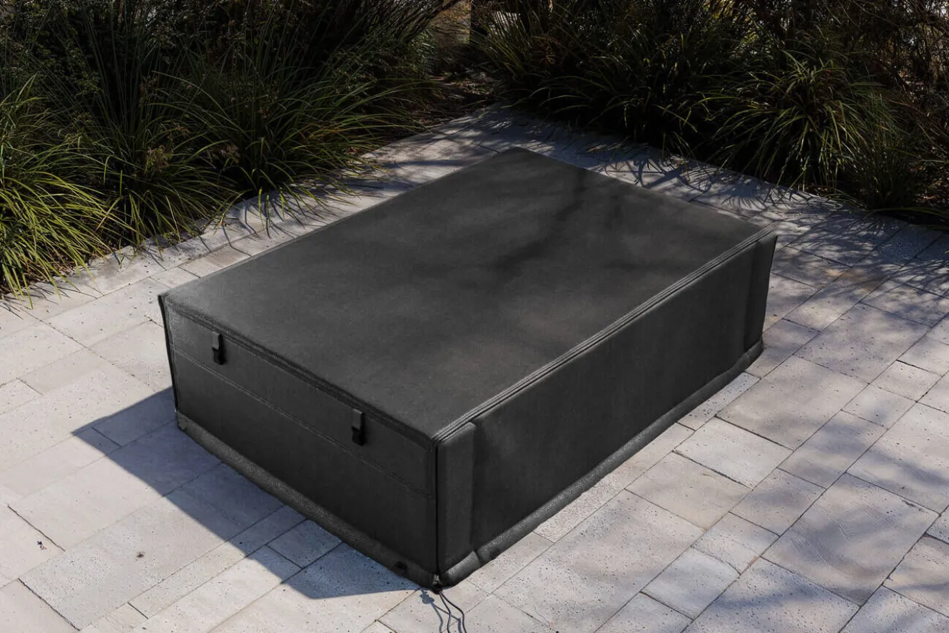 OUTFLEXX Abdeckhaube, schwarz, Polyester, TPU 420D Ripstop-Gewebe, 97 x 67 x 28 cm, mit Kordelzug