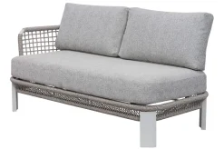 OUTFLEXX Altea Gartenlounge für 5 Personen, grau, Alu/Rope/Polyester, inkl. Tisch