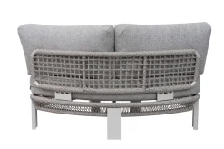 OUTFLEXX Altea Gartenlounge für 5 Personen, grau, Alu/Rope/Polyester, inkl. Tisch