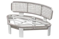 OUTFLEXX Altea Gartenlounge für 5 Personen, grau, Alu/Rope/Polyester, inkl. Tisch