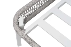 OUTFLEXX Altea Gartenlounge für 5 Personen, grau, Alu/Rope/Polyester, inkl. Tisch