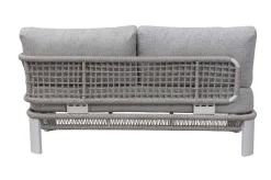 OUTFLEXX Altea Gartenlounge für 5 Personen, grau, Alu/Rope/Polyester, inkl. Tisch