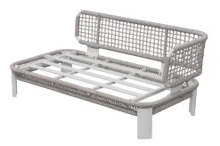 OUTFLEXX Altea Gartenlounge für 5 Personen, grau, Alu/Rope/Polyester, inkl. Tisch