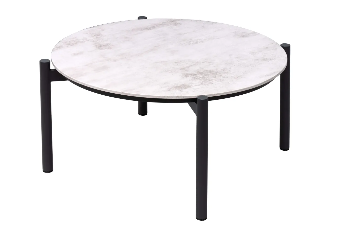 OUTFLEXX Altea Gartenlounge für 5-6 Personen, beige-weiß, Aluminium/Polyesterbezug, wetterfest und pflegeleicht