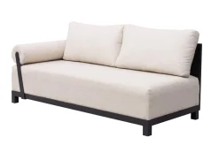 OUTFLEXX Altea Gartenlounge für 5-6 Personen, beige-weiß, Aluminium/Polyesterbezug, wetterfest und pflegeleicht