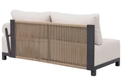 OUTFLEXX Altea Gartenlounge für 5-6 Personen, beige-weiß, Aluminium/Polyesterbezug, wetterfest und pflegeleicht