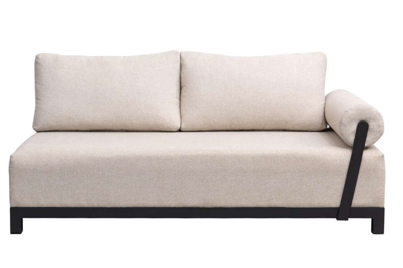 OUTFLEXX Altea Gartenlounge für 5-6 Personen, beige-weiß, Aluminium/Polyesterbezug, wetterfest und pflegeleicht