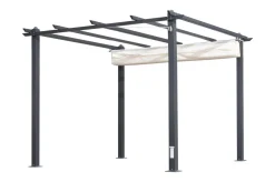 OUTFLEXX Antalya Ersatzdach für Pergola, creme, Polyester mit PA-Beschichtung, UV30+, passend für Pergola 3x3 m