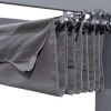 OUTFLEXX Antalya Ersatzdach für Pergola 4x4 m, anthrazit, Polyester, PA-beschichtet, UV30+, wasserabweisend