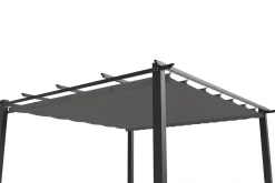 OUTFLEXX Antalya Ersatzdach für Pergola 4x4 m, anthrazit, Polyester, PA-beschichtet, UV30+, wasserabweisend