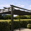 OUTFLEXX Antalya Ersatzdach für Pergola, anthrazit, Polyester mit PA-Beschichtung, UV30+, passend für Pergola 3x3 m