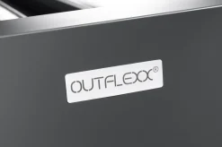 OUTFLEXX Antalya Lamellenpergola, schwarz, Alu pulverbeschichtet, 3 x 4 m, witterungsbeständig, verstellbares Lamellendach