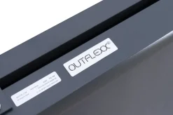 OUTFLEXX Antalya Pergola mit faltbarem Stoffdach, Anthrazit, Aluminium/Stahl/Polyester, 3 x 3 m, UV-Schutz 30+
