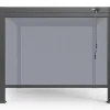 OUTFLEXX Antalya Seitenrollo, schwarz, Aluminium mit Textilene-Gewebe, 3 x 2,7 m, UV- und witterungsbeständig