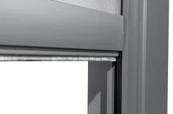 OUTFLEXX Antalya Seitenrollo, schwarz, Aluminium mit Textilene-Gewebe, 3 x 2,7 m, UV- und witterungsbeständig