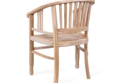 OUTFLEXX Armlehnensessel, natur, Teakholz, 61x60x84cm, inkl. Polster