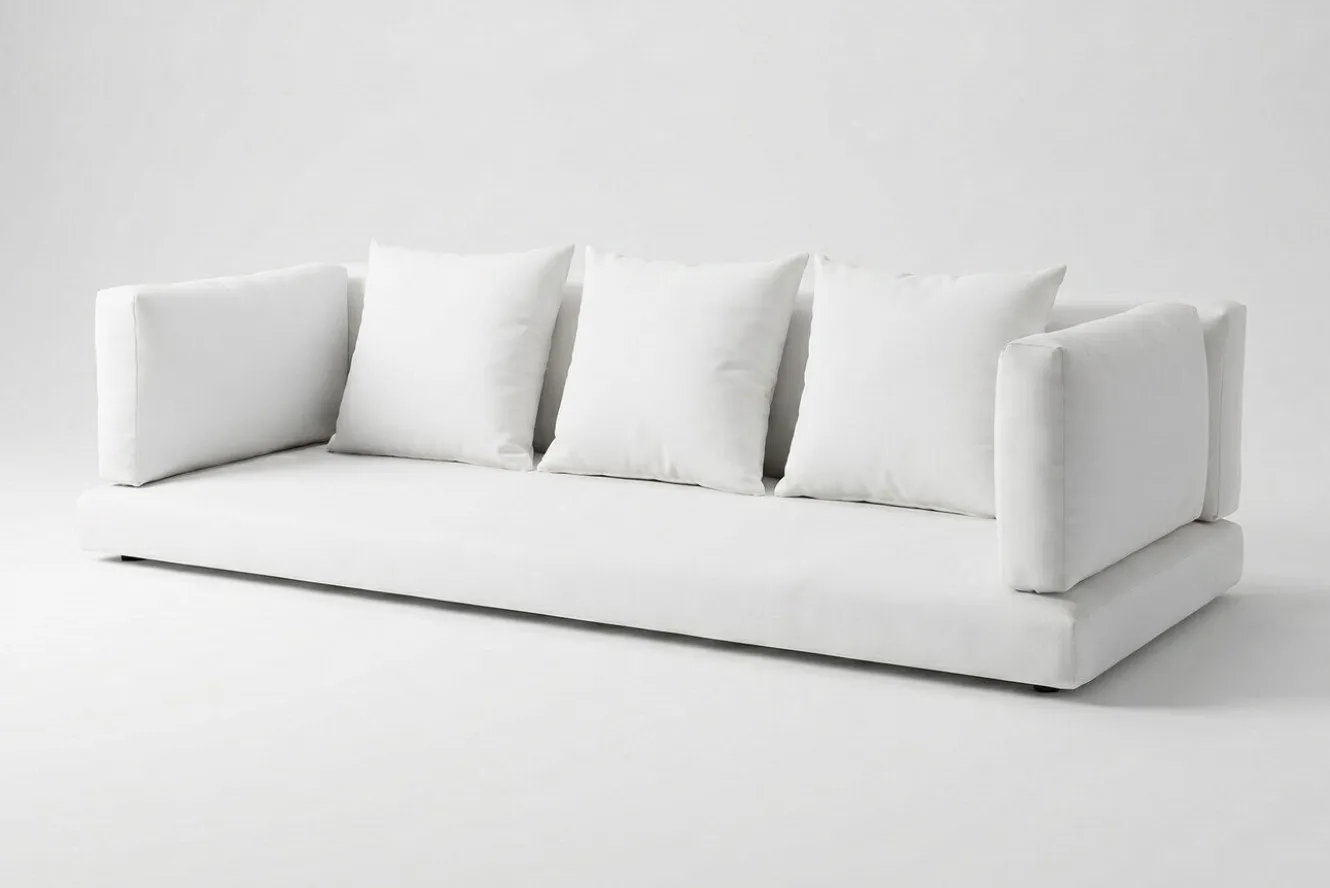OUTFLEXX Auflagenset, 7-teilig, weiß, für Dreisitzer-Sofa 2392-1 / 15734-1