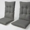 OUTFLEXX Auflagenset, 4-teilig, grau, für 2er Set Dining Sessel 20662