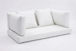 OUTFLEXX Auflagenset, 6-teilig, weiß, für Zweisitzer-Sofa 2392-2 / 15734-2