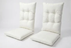 OUTFLEXX Auflagenset, 4-teilig, weiß, für 2er Set Dining Sessel 20662