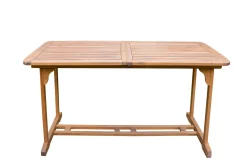 OUTFLEXX Ausziehtisch, natur, Akazie, 180/240 x 100 cm, Ausziehfunktion