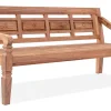 OUTFLEXX Bank, natur, recycled Teak, 180x70x85cm, aufwändig gestaltet, mit Armlehnen
