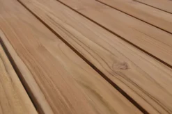 OUTFLEXX Beistelltisch, silber/natur, Edelstahl/Teakholz, 90 x 70 x 33 cm, FSC®-zertifiziertes Produkt