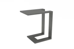 OUTFLEXX Beistelltisch U-Förmig, grau, Aluminium, 50 x 30 cm, wetterfest, robust