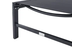 OUTFLEXX Boston Liege, anthrazit matt/schwarz, Alu/Textilene, 190 x 62 cm, Rückenlehne verstellbar