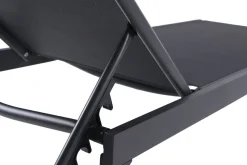 OUTFLEXX Boston Liege, anthrazit matt/schwarz, Alu/Textilene, 190 x 62 cm, Rückenlehne verstellbar
