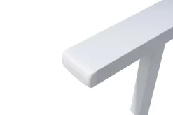 OUTFLEXX Boston Liege, creme/weiß, Aluminium, 190 x 62 cm, ergonomisch, rückenschonend, horizontal verstellbar, pulverbeschichtet