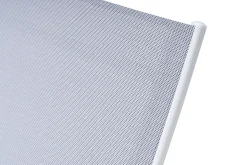 OUTFLEXX Boston Liege, creme/weiß, Aluminium, 190 x 62 cm, ergonomisch, rückenschonend, horizontal verstellbar, pulverbeschichtet