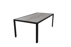 OUTFLEXX Darwin Esstisch, anthrazit/grau, Alu/Glaskeramik, 200x100 cm, pulverbeschichtet