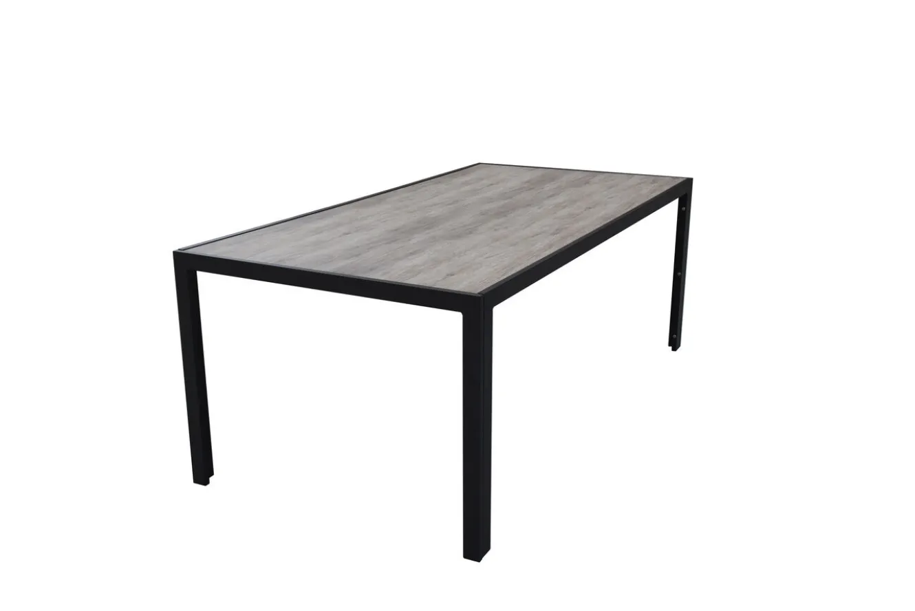 OUTFLEXX Darwin Esstisch, anthrazit/grau, Alu/Glaskeramik, 200x100 cm, pulverbeschichtet
