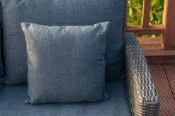 OUTFLEXX Dining-Lounge, grau, Polyrattan, 5-6 Personen, höhenverstellbarer Loungetisch, inkl. Polster
