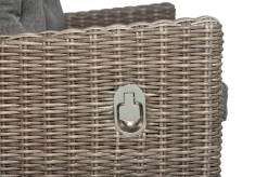 OUTFLEXX Dining Sessel, grau, Polyrattan, 74 x 83 x 110 cm, Rückenlehne stufenlos verstellbar