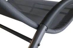 OUTFLEXX Doppelliege, anthrazit, Polyester/Stahl pulverbeschichtet, 205x138x34cm, inkl. Nackenkissen, rollbar