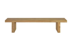 OUTFLEXX Encino Bank, natur, recycled FSC-Teak, 220 x 40 x 46 cm