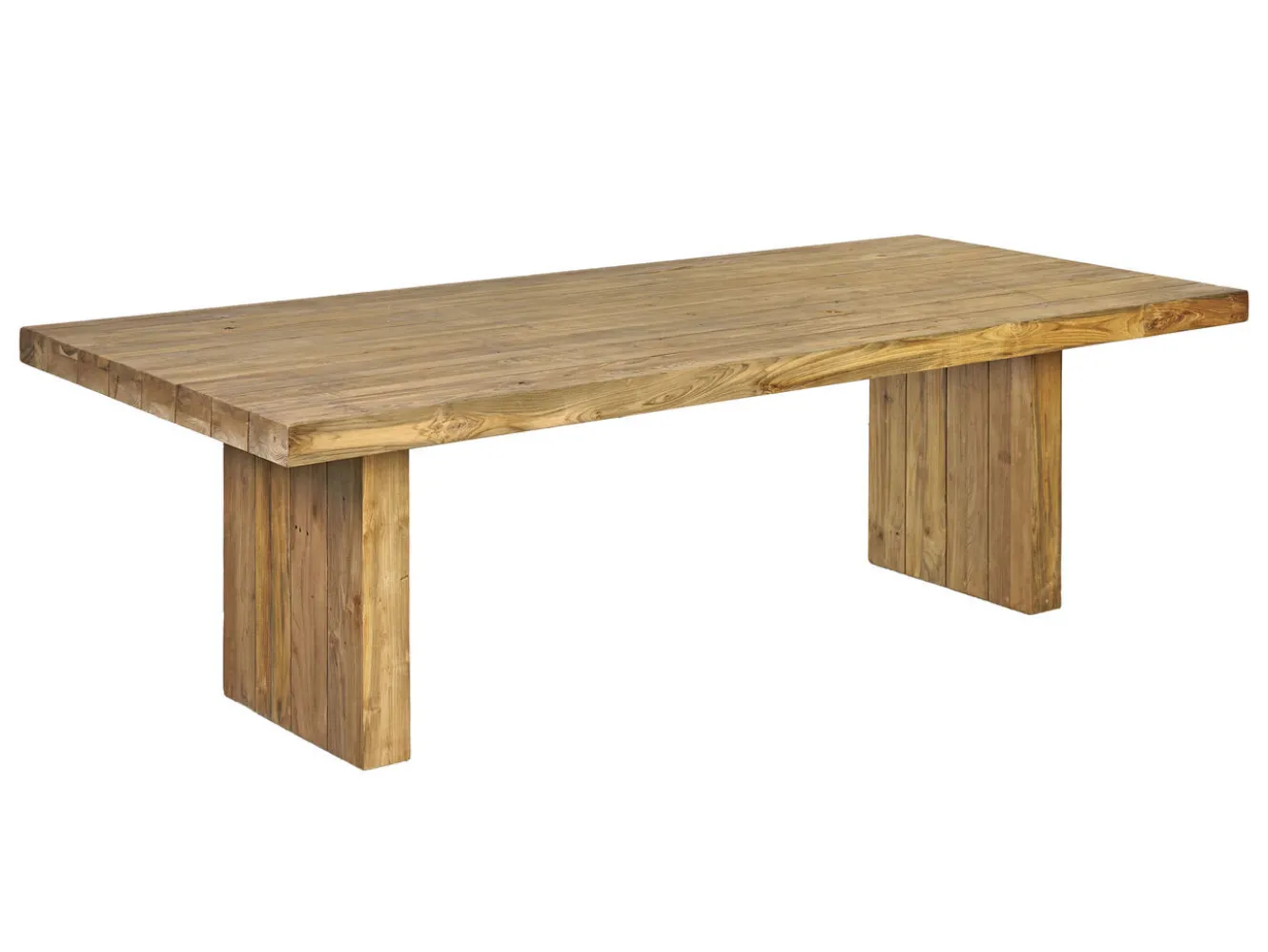 OUTFLEXX Encino Esstisch, natur, recyceltes Teak, 220 x 100 cm, FSC®-zertifiziertes Produkt