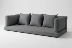 OUTFLEXX Ersatzbezugset, 7-teilig, grau, für Dreisitzer-Sofa 2392-1 / 15734-1