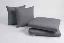 OUTFLEXX Ersatzbezugset, 4-teilig, grau, für 2er Set Sessel 2035