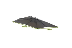 OUTFLEXX Ersatzdach für Ampelschirme, anthrazit, Polyester, 250x250cm
