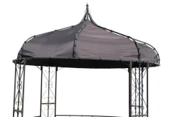 OUTFLEXX Ersatzdach für Pavillon 13419, Grau, PA-beschichtetes Polyester, 300x300 cm, UV-beständig
