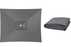 OUTFLEXX Ersatzdach, Grau, Polyester 250g/m², 3x4m, Wasserabweisend