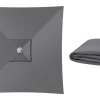 OUTFLEXX Ersatzdach, Grau, Polyester ca. 250 g/m², ca. 3x3m, Wasserabweisend, UV-Schutz